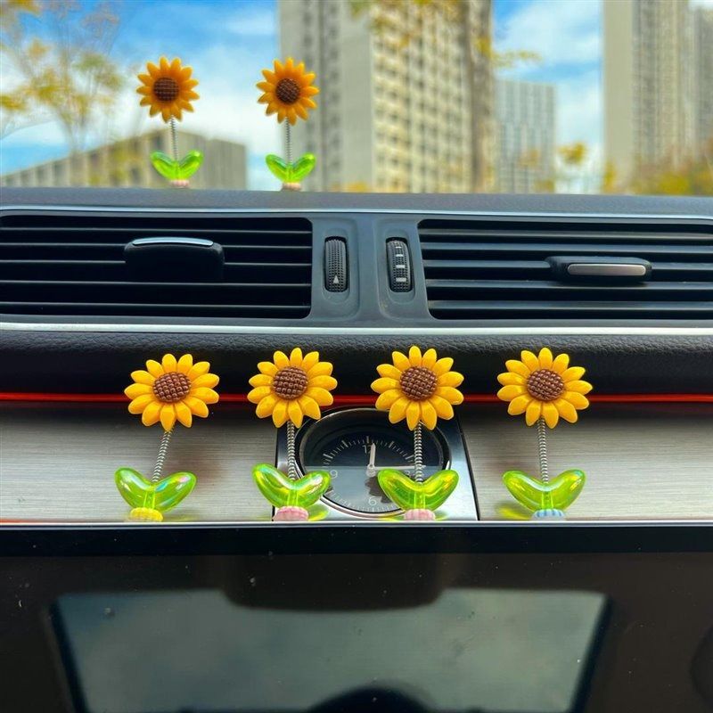 Flower Ornaments in the car