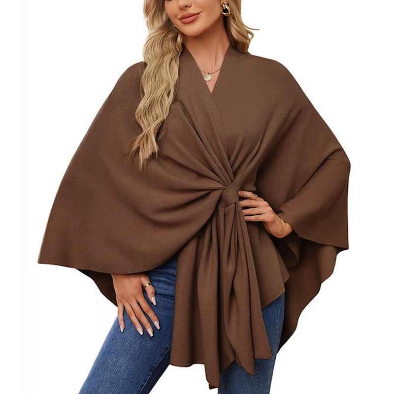 🔥Elegant shawl sweater with front opening