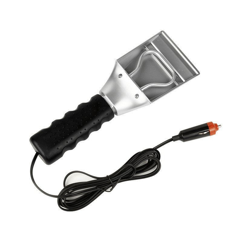 Heated Snow Ice Scraper for Car 12V Plug into Cigarette Lighter