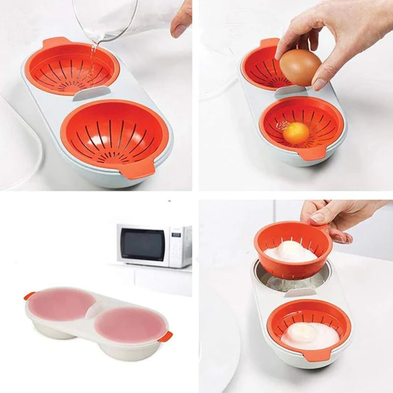 Portable microwave egg cooker