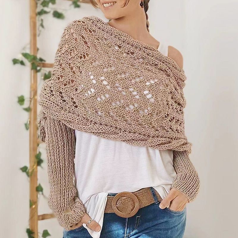 Women's Knitted Double Sleeve Scarf🧣