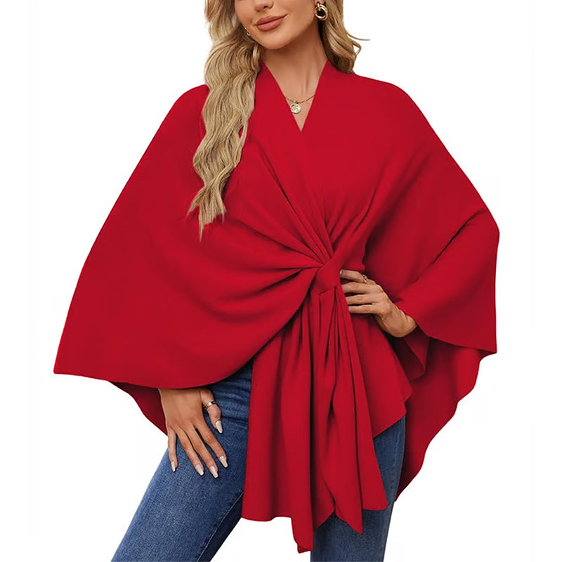 🔥Elegant shawl sweater with front opening