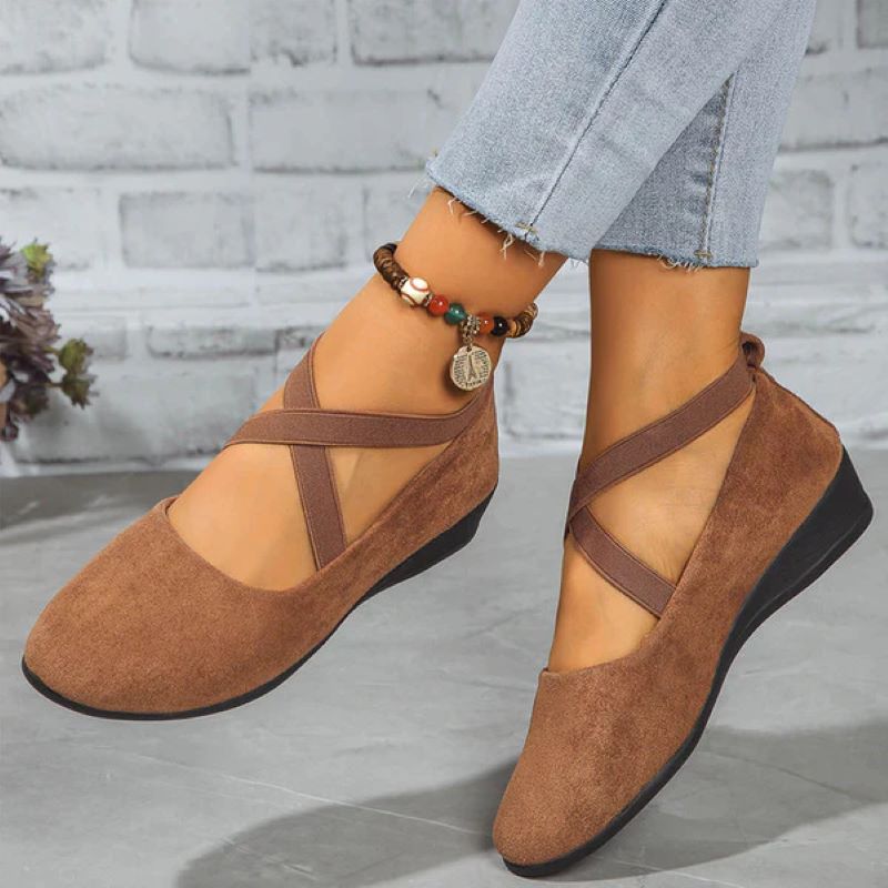 Women's pointed toe flat orthopedic shoes