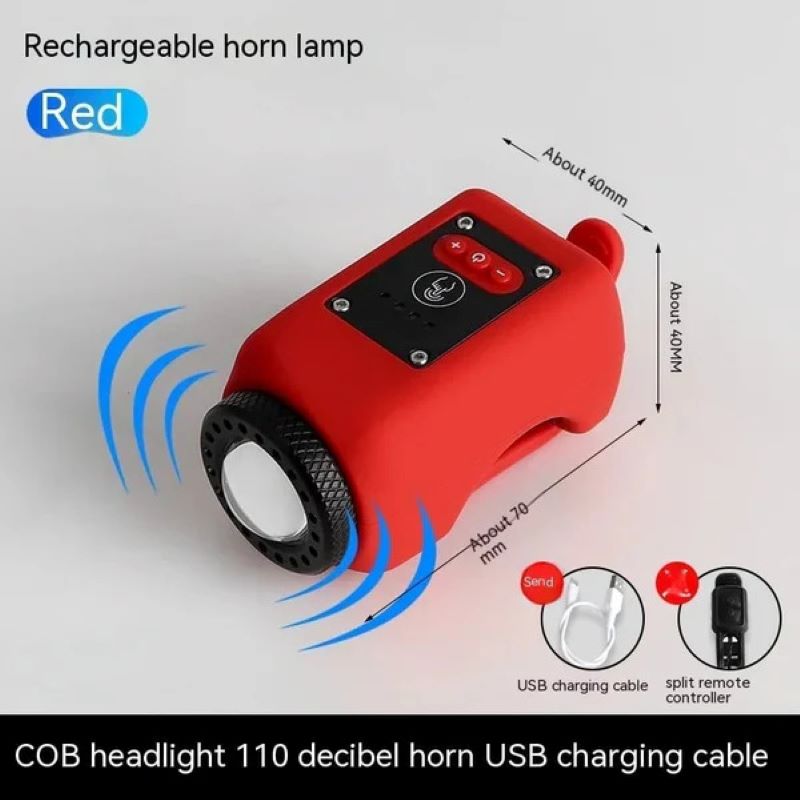 2-in-1 Bicycle Light And Horn