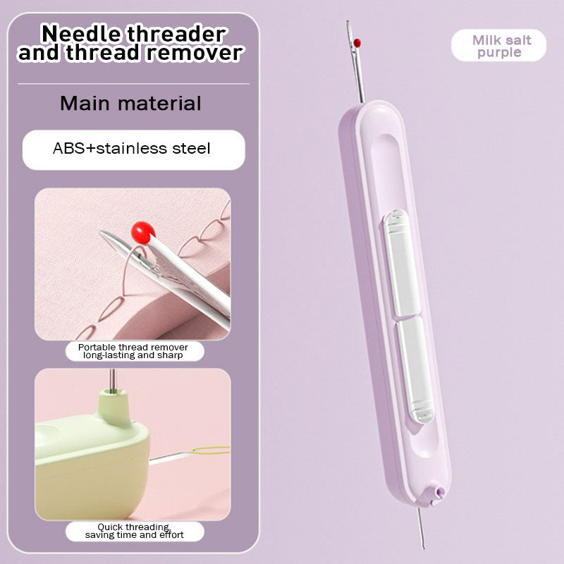 2-in-1 Needle Threader and Seam Winder Tool