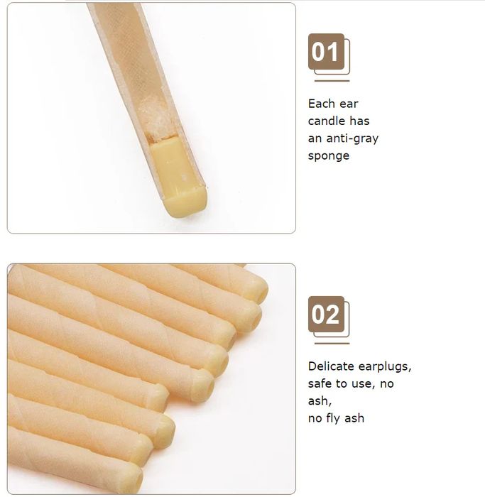 Flared Beeswax Ear Candles