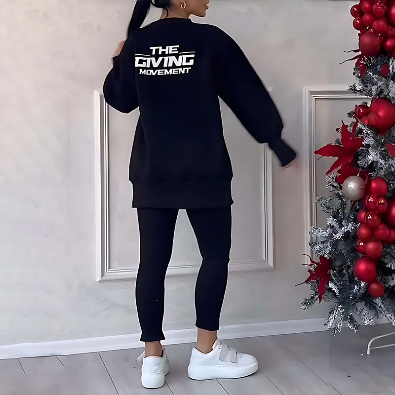 Sweatshirt and leggings set