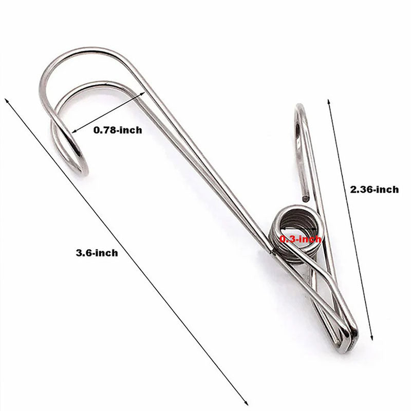 Stainless Steel Metal Clips with Hooks