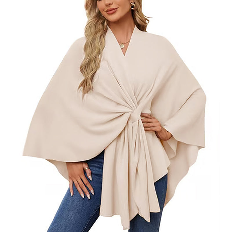 🔥Elegant shawl sweater with front opening