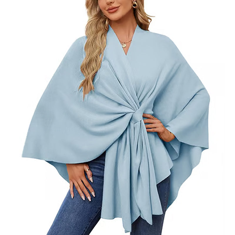 🔥Elegant shawl sweater with front opening
