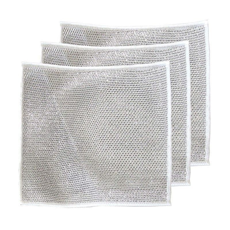 Multifunctional steel wire cloths for wet and dry use