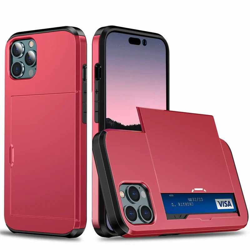 Mobile phone case with card slot