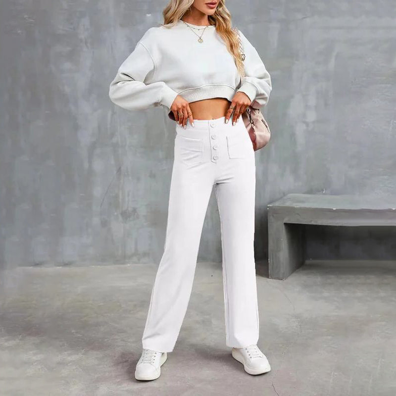 Women's Casual High Waist Stretch Pants