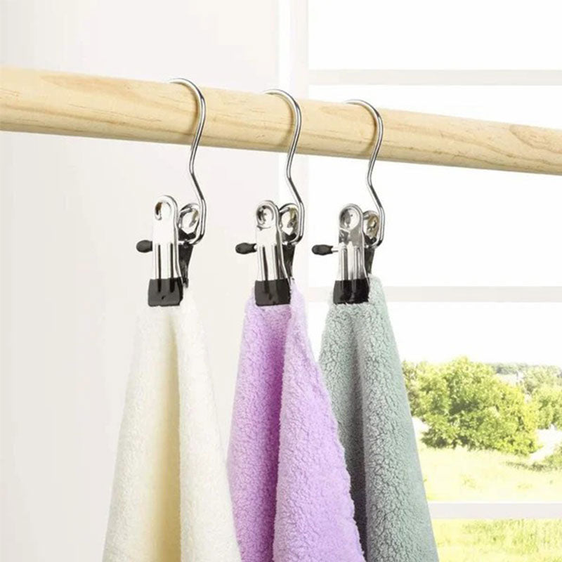 Anti-rust Clip Space-saving Clothespin Hat Pants Storage Hanging Travel Hook