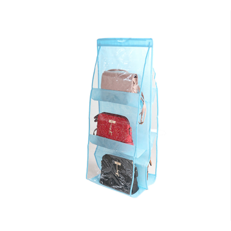 Hanging Handbag Organizer for Wardrobe Closet Transparent
