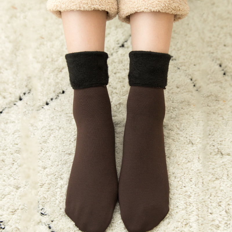 Women's Thickening And Velvet Snow Socks