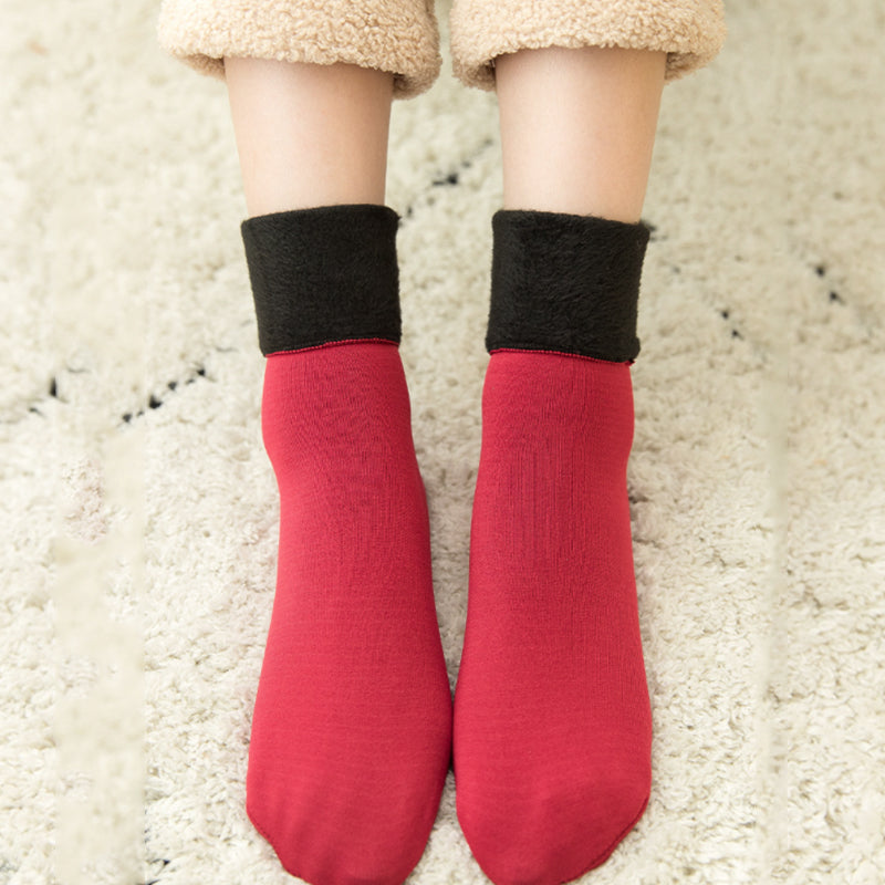 Women's Thickening And Velvet Snow Socks