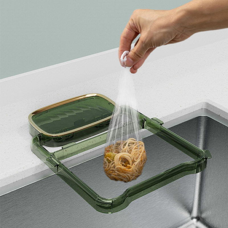 Folding sink draining rack