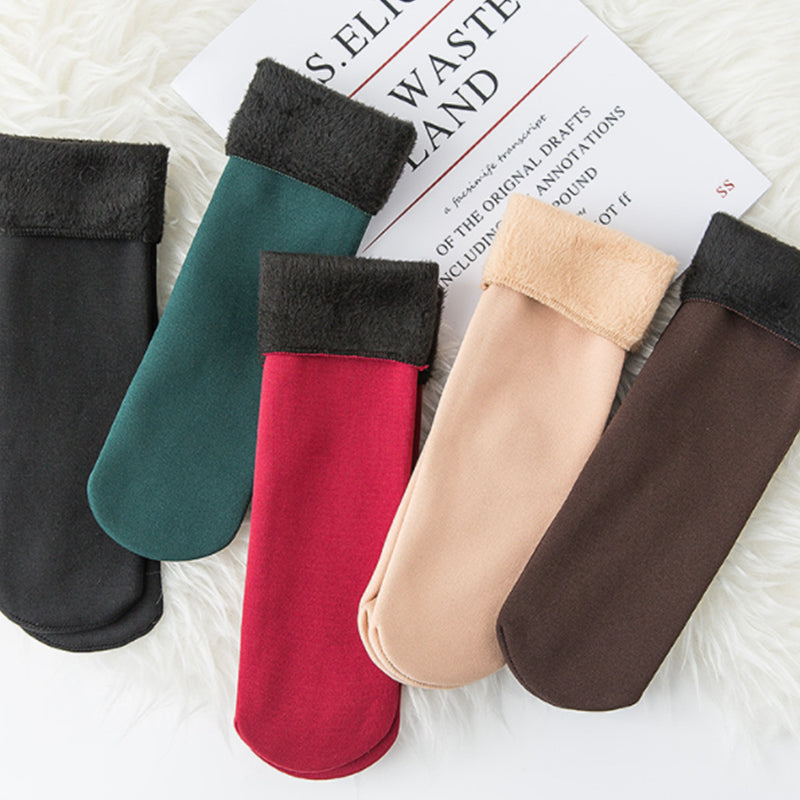 Women's Thickening And Velvet Snow Socks