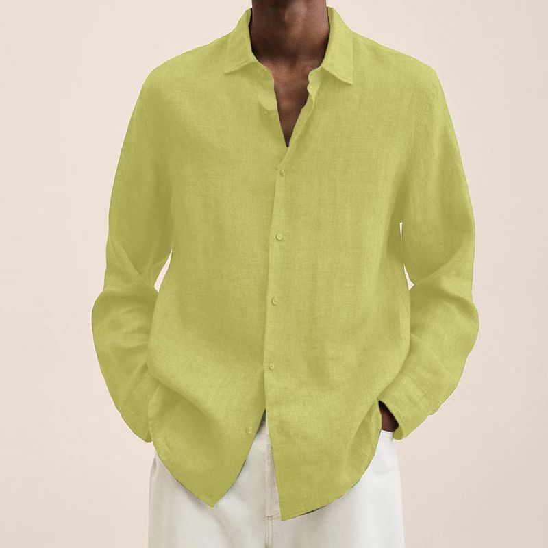 Men's Linen Regular-Fit Shirt