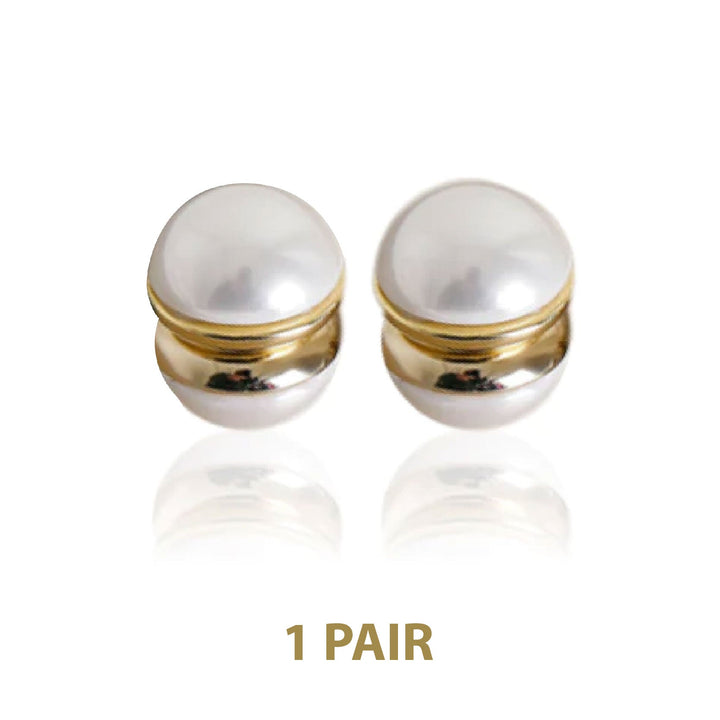 Elegance Lymphvity MagneTherapy White Onyx Earrings