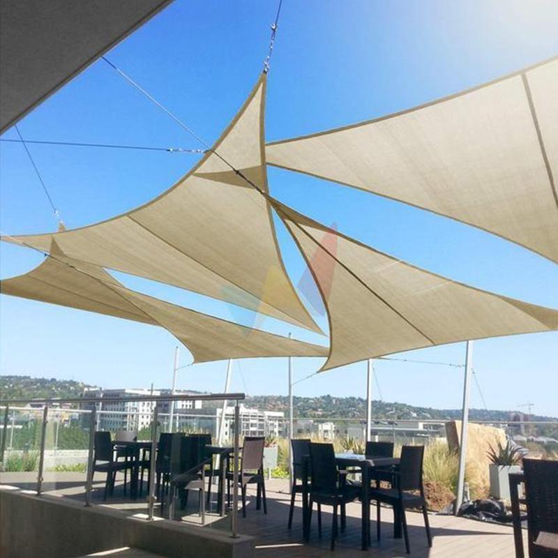 Triangular sunscreen canopy