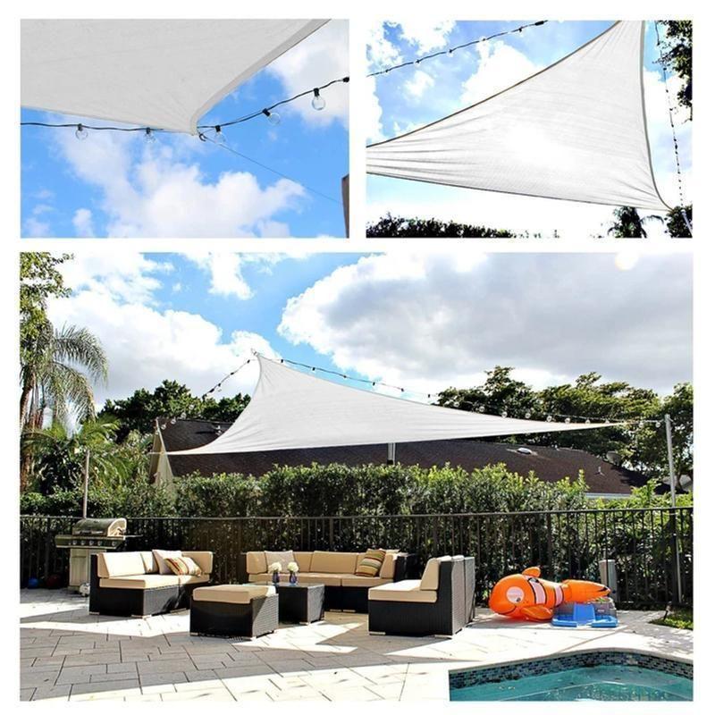 Triangular sunscreen canopy