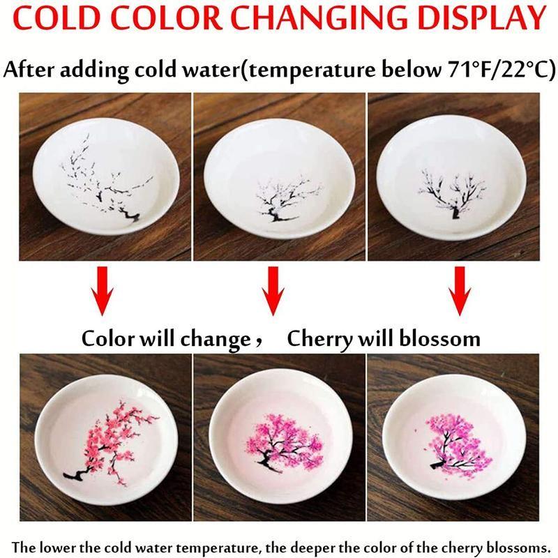 Magic Cold Hot Temperature Color Changing Sakura Sake Cup