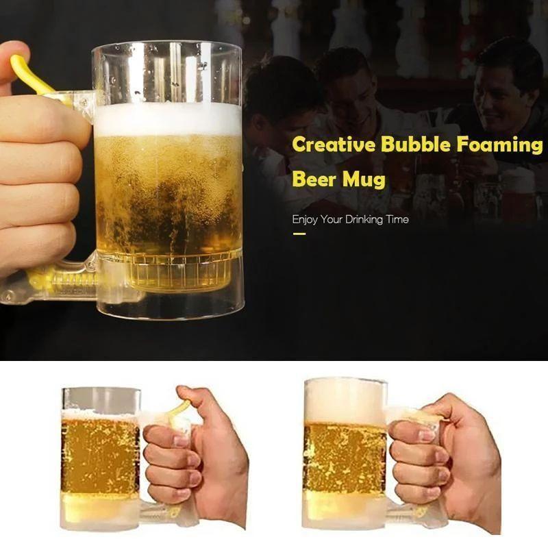 Creative Bubble Foaming Beer Mug for Party Bar