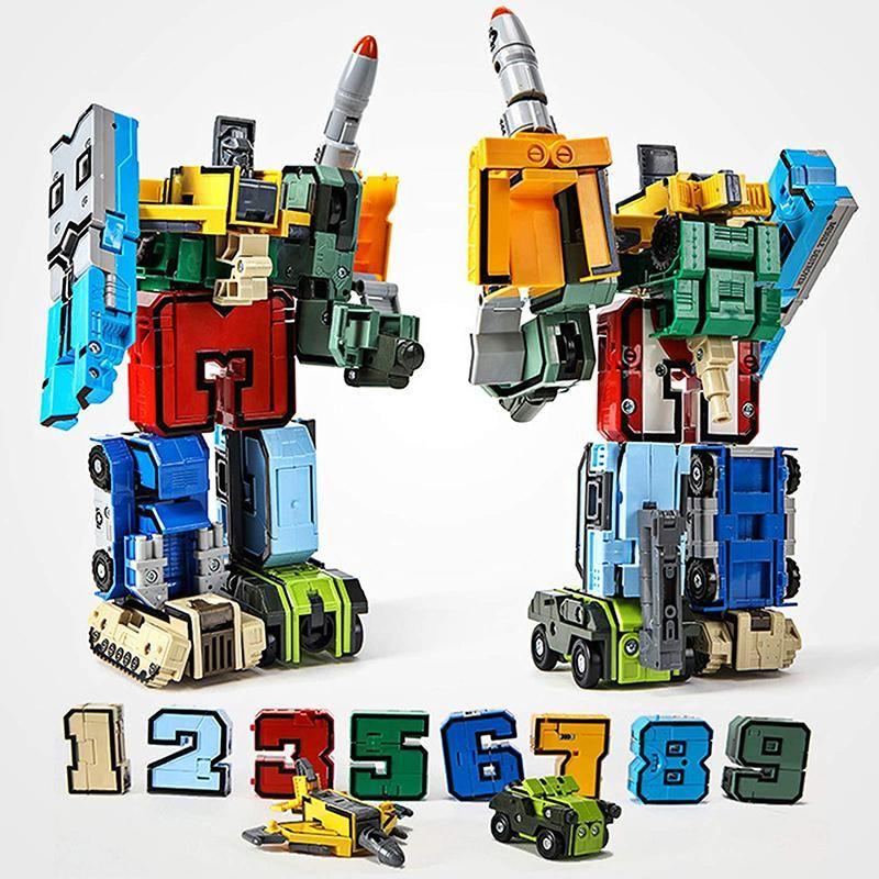 Number Alphabet Transformers Robot Toys