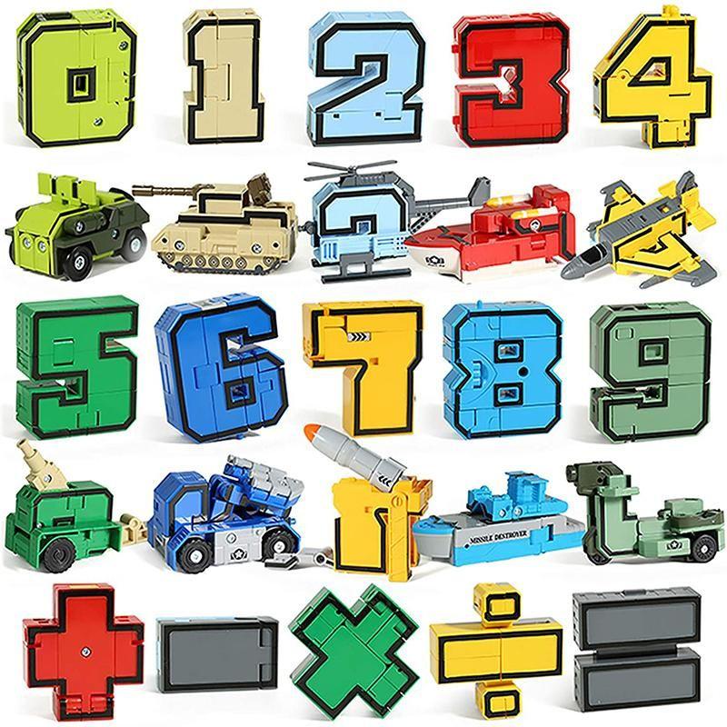 Number Alphabet Transformers Robot Toys