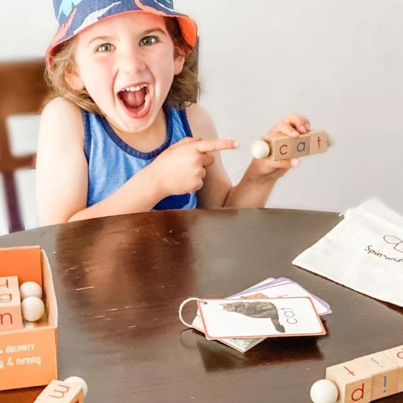 Alphabet Wooden Educational Phonetic Reading Blocks