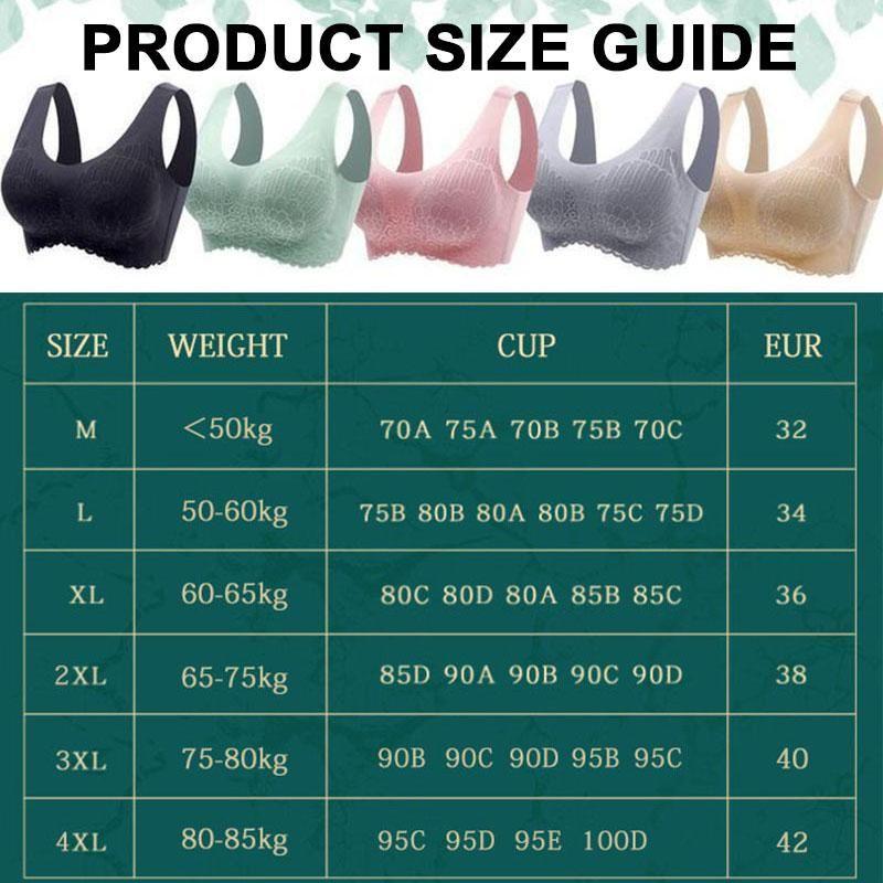 Wireless Push Up Comfort Shock-proof Lace Bra
