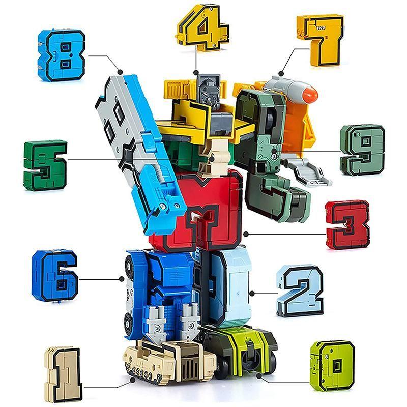 Number Alphabet Transformers Robot Toys