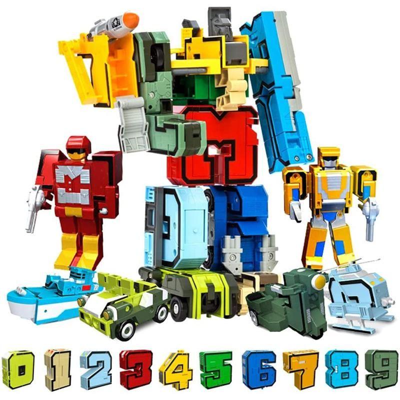 Number Alphabet Transformers Robot Toys