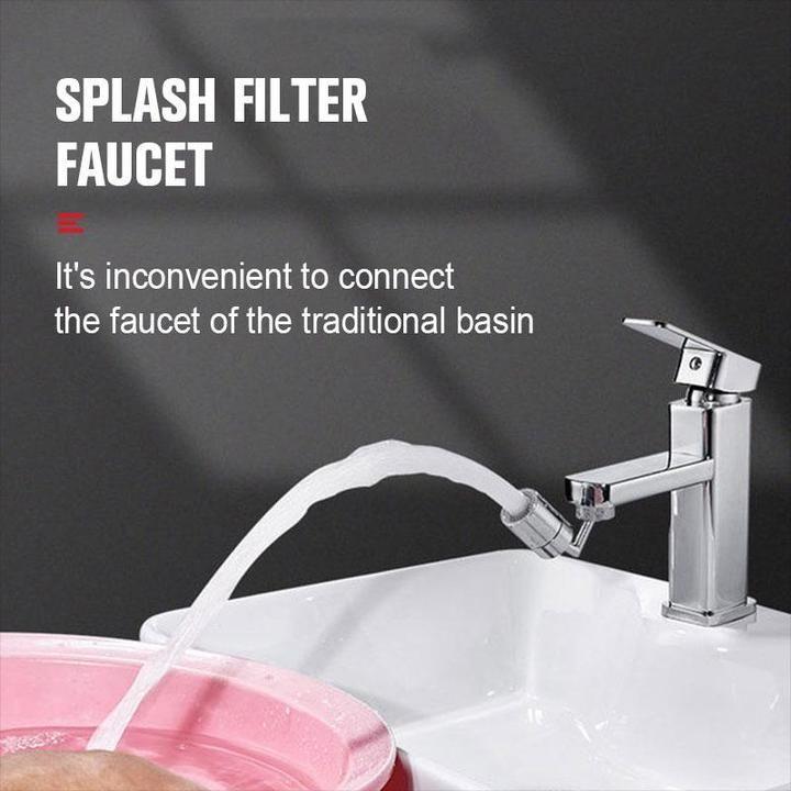 Faucet with a spray filter