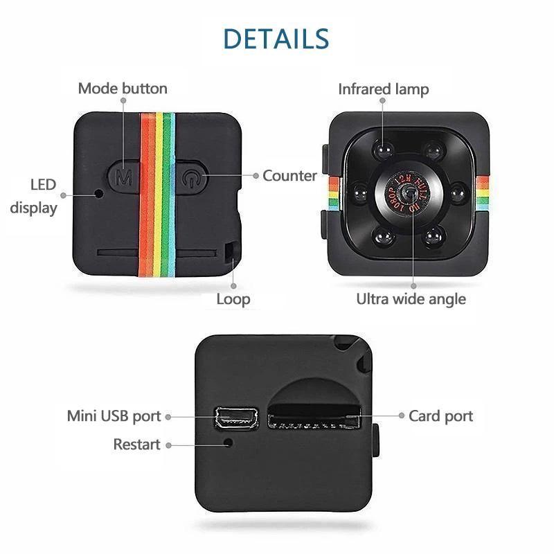 SQ 11 Original Mini Camera HD Night Vision 1080P Sports Mini DVD Video Recorder