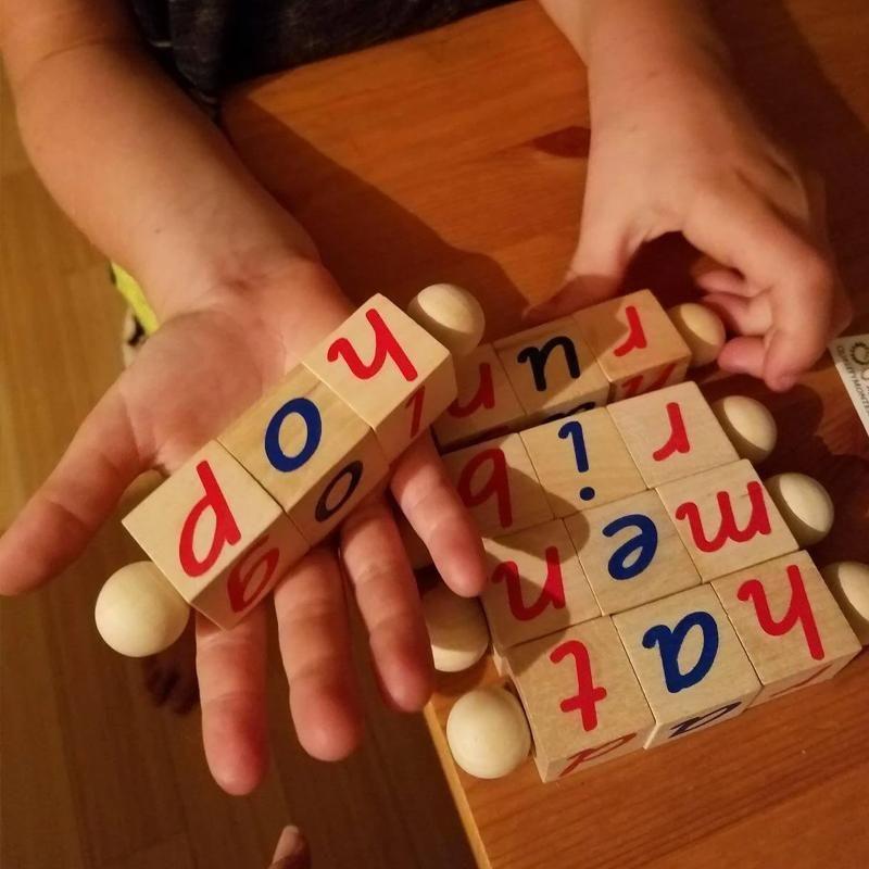 Alphabet Wooden Educational Phonetic Reading Blocks