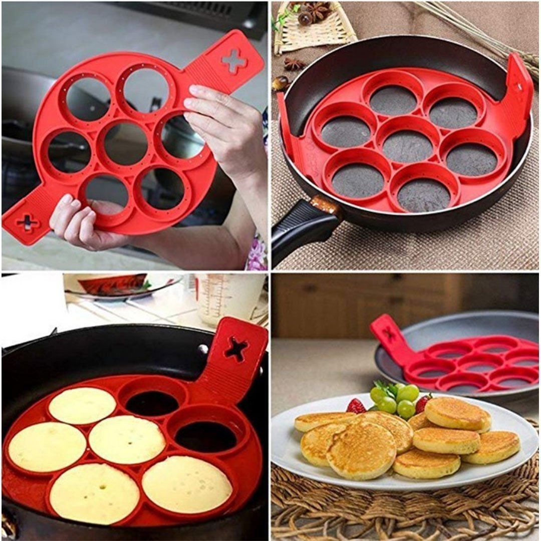 Reusable silicone non stick pancake maker