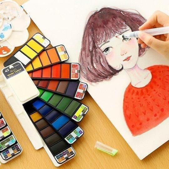 Solid Gouache Pigment Palette