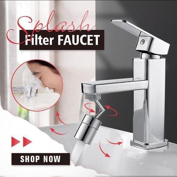 Faucet with a spray filter