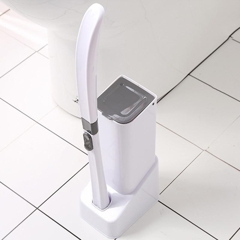 Disposable Toilet Brush With Holder