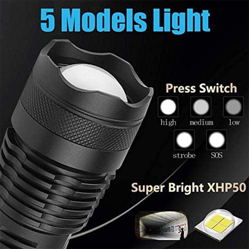 USB Charging Waterproof P50 LED Flashlight