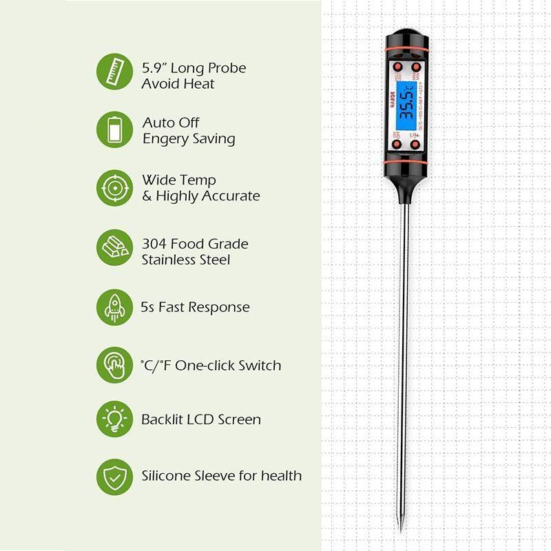 Kitchen Cooking Digital Multi-Functional Thermometer
