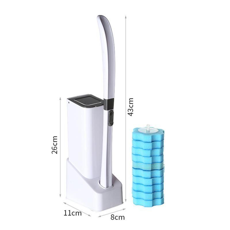 Disposable Toilet Brush With Holder