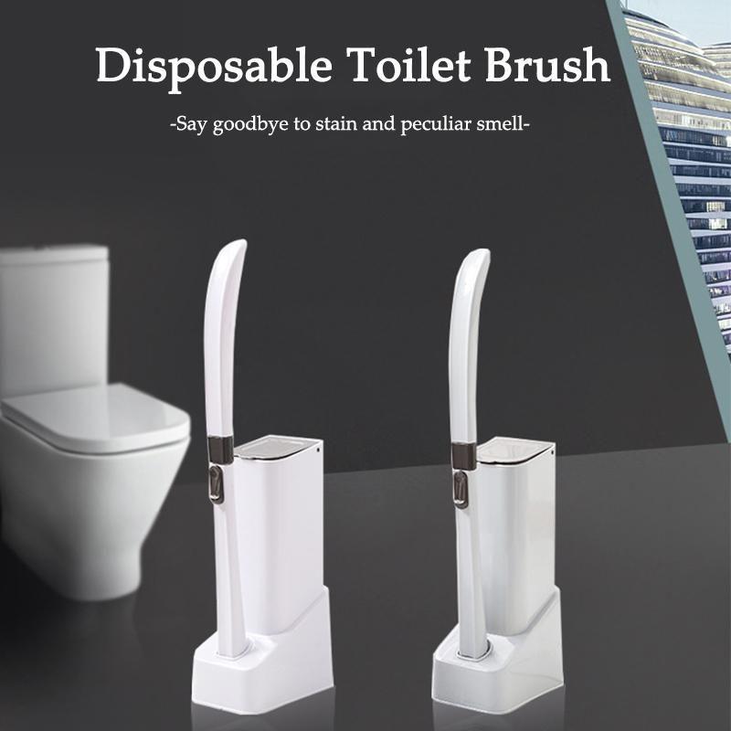 Disposable Toilet Brush With Holder