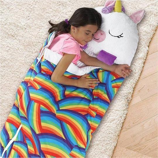 Fleece sleeping bag for children