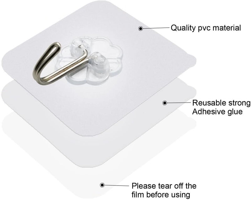 Seamless Adhesive Hook ( 10/20/30 Pcs)