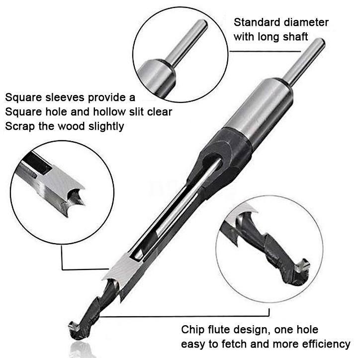 Premium square hole drilling tool