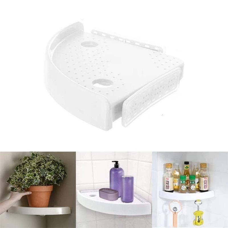 Multifunctional Corner Shelf Without Screws